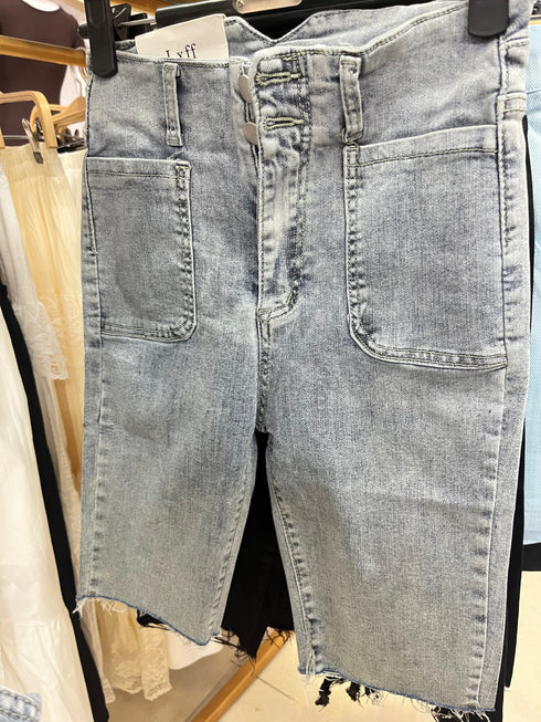 Casual Ladies Quater Jeans Pants